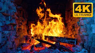 Cozy Fireplace & Crackling Fire Sounds for Sleep, Relaxation, Study | Relaxing Fireplace 4K 3 Hours