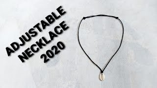 Adjustable cowrie necklace for summer 2020.