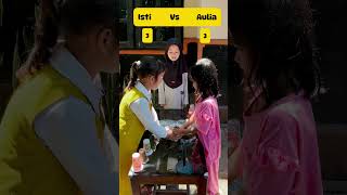 Seru banget rebutan minuman ale ale Isty vs Aulia #trending #funny #shorts