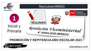 Promoción y Repitencia Escolar 2023 | Parte 01