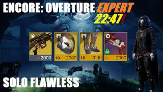 Expert "Encore: Overture" Exotic Mission Solo Flawless - Hunter - Destiny 2 Echoes