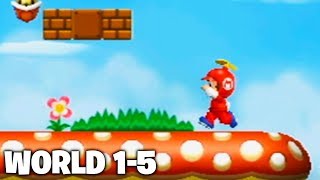 New Super Mario Bros. Wii - World 1-5 (100% - All Starcoins)