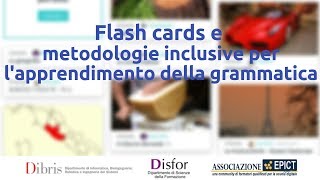 Flash cards e metodologie inclusive per l'apprendimento della grammatica