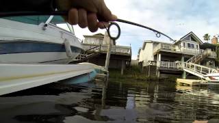 Yee Float Tube Fishing For Bass Fishing at Ed O'brien's (Fast Eddie) - 04/13/14 HD