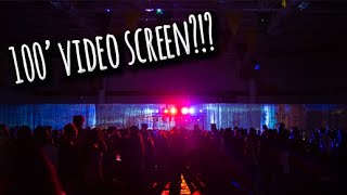 DJ gig log! A 100' video screen at homecoming? Over 180º of lasers?!?