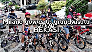 Fun bike Kampoeng Milano residence gowes to grand wisata danau Cibereum folding bike sepeda MTB