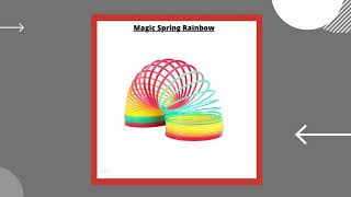 Magic Spring Rainbow berkualitas Mainan Anak warna warni, mainan unik dan seru per-peran anti setres