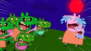 Oh No!! Zombie Peppa Attack Peppa Family | Peppa Pig Sad Story | Peppa Pig Funny Animation