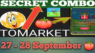 🍅Tomarket Airdrop Combo 27 -28  September | Tomarket Daily Combo Today | Tomarket Secret Combo Today