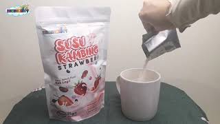 Susu Kambing Strawberi