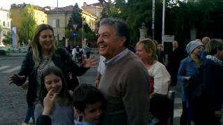 Renato Pozzetto - L'incontro fuori dal teatro Nazionale