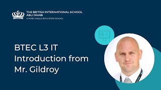 BTEC L3 IT Intro - Mr. Gildroy