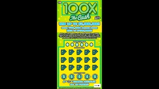 $10 - 100X  THE CASH - NEWER TICKET FLORIDA Lottery Bengal Scratch Off instant ticket!