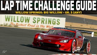 Gran Turismo 7 Lap Time Challenge Guide - Willow Springs: Big Willow - Subaru BRZ Gr. 3