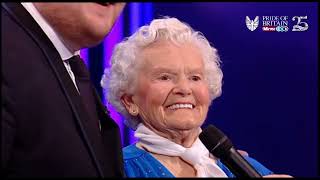 Daring Doris receives Pride of Britain Award from James Corden for her abseiling at the age of 95