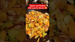 Sautéed squash and petchay #short #asmr #trending #dinner #food #asmrfood #ytshorts #ytfeed #fyp