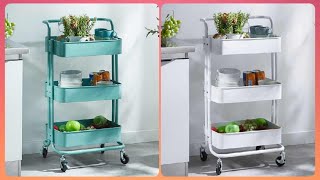 ✔ Carrito Organizador de 3 Niveles Para Cocina/Organizadores Que Ahorran Espacio 💕 Aliexpress 2022