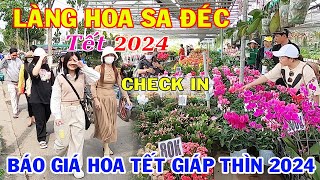 LÀNG HOA SA ĐÉC TẾT 2024 ĐÔNG KÍN NGƯỜI ĐỔ VỀ CHECK IN VÀ MUA HOA KIỂNG GIÁ RẺ