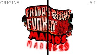 Mario's Madness - Paranoia but it's continued by an AI (Friday Night Funkin')