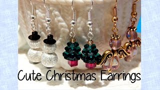 DIY Easy, Cute Christmas Earrings How To ¦ The Corner of Craft