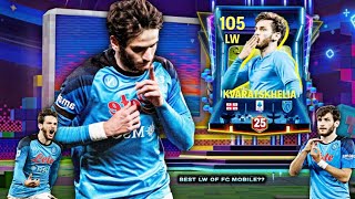 BEST LW OF FC MOBILE? 😮‍💨 105 OVR RETRO STARS KVARATSKHELIA IS OUTRAGEOUS! FC MOBILE