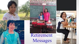 Part 1 Short messages from former students to Teacher Myrna Ngayaan for her retirement program