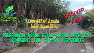 Dijual Pekarangan Kebun Salak Istimewa Bagus Untuk Hunian/Homestay/Villa di Wonokerto Turi Sleman