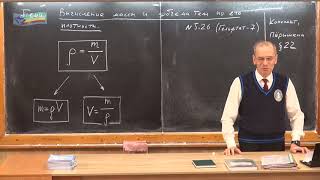 Урок 28 (осн). Вычисление массы и объема тела по плотности