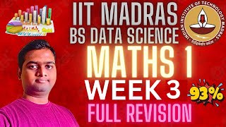 Mathematics 1 Week 3 Full Revision: Main Concept & Question For Qualifier IIT Madras BS Data Science