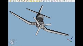 FreeCAD.#34. Модель истребителя F4U. Часть 3. Доработка крыльев