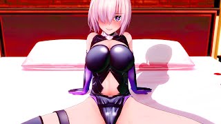 【MMD-R18】FGO マシュの『ふりふりマガレーニャ』 1080p [KKVMD] ※紳士向け注意