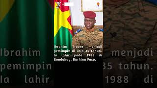 IBRAHIM TRAORE, PRESIDEN SEKALIGUS PANGLIMA MILITER BURKINA FASO #shorts #short