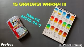 Tutorial Gradasi Warna Pakai Oil Pastel Joyko 12 Warna