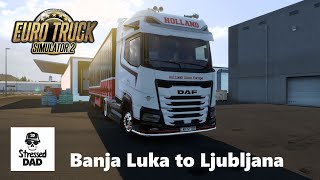 ETS2 Banja Luka to Ljubljana with a haul of Lemonade in a Dutch style DAF XG+ Euro Truck Simulator 2