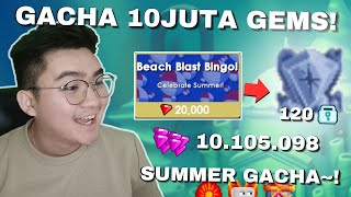 GACHA 10 JUTA GEMS!! Hunting White Fragment 120DLS! | Growtopia Summer Fest 2024