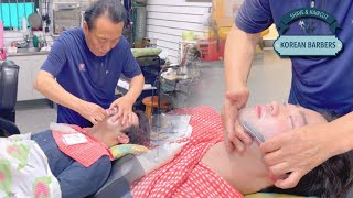 💈ASMR Old School Shave by 75 Year Old Barber Hwang Gyuyeong | Shinheung Barbershop