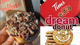 NEW! Tim Hortons x Bailey's DREAM DONUT [ E X C L U S I V E ] Novemeber 2023