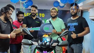 Aprilia RACE160 Delivery Ceremony of Mr. SANTU SINGH from MOTOSHOP🎉🛵 🎊 #motoshop #aprilia #kolkata