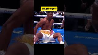 Joshua vs Ngannou. Staged fight? Who else thinks so? #boxing #boxingtechnique #boxingclass