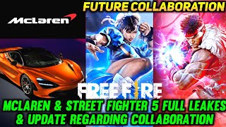 Free Fire X Future Collaboration || Mclaren & Street Fighter V Full Update & Leakes - Free Fire Max