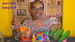 Chamoy Pickle Challenge On Tiktok! Surprise Guest Ending!