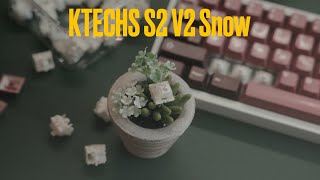 a polished hyper tactile | Ktechs S2 V2 Snow Tactile Switch Overview and Sound Test