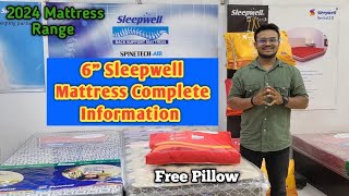 Sleepwell Soft Mattress Range under 9999/- | 6 inch Thickness Mattresses from Sleepwell | warranty |