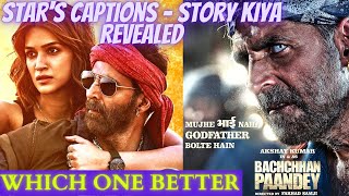 Bachchhan Paandey Movie Story Hints | Poster Comparison |  Akshay Kumar Kriti Sanon New Movie