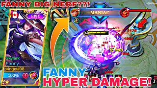 FANNY NO MORE WALL SPAM STILL HYPER DAMAGE BUILD!! 🔥 SATISFYING ⚡ CABLES | MOBILE LEGENDS