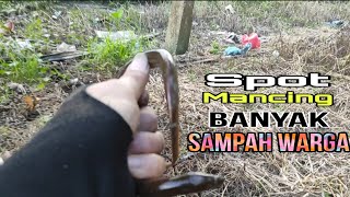 Mancing belut dispot yang banyak sampah warga #SF101 Eel fishing