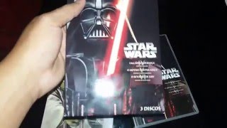 Star wars Box com os 6 primeiros videos da franquia