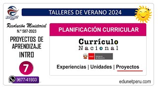 Planificación Curricular 2024 - 07 | INTRO Proyectos de Aprendizaje