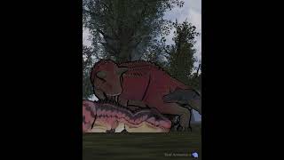 Tarbosaurus vs Carnotaurus | Animation (Part 3/6) #shorts