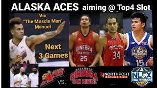 Alaska Aces : papasok ba sa Top4 Slot / Next 3 Games  Ginebra, Northport & NLEX.